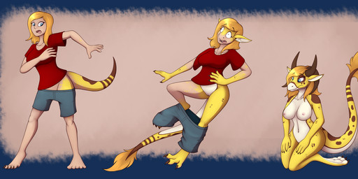 anthro barefoot base_one_layout basic_sequence blonde_hair blue_eyes body_part_growth breasts claw_growth claws clothing falling feet female genitals growth hair horn horn_growth human_to_anthro kneeling linear_sequence mid_transformation nipples non-mammal_breasts nude one_row_layout scale_growth scales shirt simple_background snout snout_growth solo species_transformation standing surprised tail tail_growth three_frame_image three_frame_sequence topwear transformation transformation_sequence vulva yellow_body tomek1000 mythology dragon human mammal mythological_creature mythological_scalie scalie 2020 alpha_channel hi_res sequence