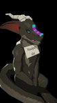 ambiguous_gender anthro biped female horn looking_at_viewer low_poly nude sign simple_background smile solo text transparent_background kobold_dellarte sek kobold reptile scalie 2020 3d_(artwork) 4k 9:16 absurd_res alpha_channel digital_media_(artwork) hi_res