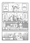 2020 4koma 5_fingers aniapt_(manga) anthro appliance apron bear beverage boba_(character) bodily_fluids cheek_spots closed_smile clothed clothing coffee coffee_cup coffee_maker coffee_shop comic container counter cup desert detailed_background dialogue digital_media_(artwork) dotted_line dotted_line_text_box eating emoticon english_text eyes_closed fingers furniture gesture greyscale hand_on_cheek happy heart_clothing heart_line heart_line_text_box heart_nose heart_print heart_symbol holding_object inner_monologue inside irregular_thought_bubble kitchen_appliance looking_away male mammal monochrome mouth_closed name_drop name_in_narration narration open_mouth open_smile pajamas pastry pattern_background plushie print_clothing puffy_speech_bubble screentone shirt simple_background sitting smile solo speech_bubble standing sweat tapirclip text text_box thought_bubble topwear uwu uwu_speech waving