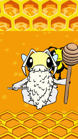 4_arms ambiguous_anthro ambiguous_gender antennae_(anatomy) anthro armor arthropod_abdomen back_wings beady_eyes beehive big_beard black_antennae black_body black_nose brown_body burning candy chair clothing compound_eyes crown dessert dot_eyes earthquake facial_hair falling female female_anthro flying food furniture grass headgear hexagonal_grid honey_(food) honey_dipper honeycomb imminent_vore knight leaf licking male male_anthro mantle melee_weapon multi_arm multi_limb music mustache pain picking_nose plant robe scent shield simple_eyes sky stinger sword text throne throne_room tongue tree warrior weapon white_antennae wilhelm_scream wings yellow_body natural_habitok j._r._r._tolkien middle-earth_(tolkien) natural_habitat_shorts the_lord_of_the_rings gandalf_the_grey arthropod bear bee brown_bear grizzly_bear honey_bee hymenopteran insect mammal queen_bee ursine 2026 2d_animation 3d_(artwork) 3d_animation 9:16 animated background_music cel_shading digital_media_(artwork) english_audio english_text flat_colors hi_res huge_filesize long_playtime shaded sound subtitled video voice_acted
