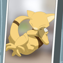 3_fingers 3_toes ambiguous_gender anthro crossed_legs disembodied_hand duo feet fingers hug nude solo_focus toes argon_vile monster_mind nintendo pokemon fan_character abra generation_1_pokemon pokemon_(species) 1:1 2019 aliasing digital_media_(artwork) full-length_portrait hi_res portrait signature