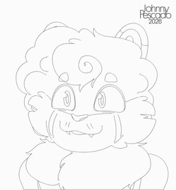 anthro curly_hair hair looking_at_viewer male nude smile smiling_at_viewer solo johnnypescado ailurid mammal red_panda animated hi_res