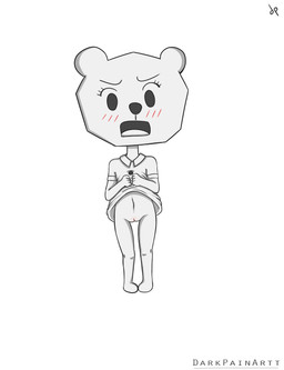 angry anthro blush blush_lines bottomless bottomless_anthro bottomless_female bottomwear clothed clothing clothing_lift female genitals hair loli looking_at_viewer open_mouth pubes shirt shirt_lift simple_background skirt skirt_lift solo topwear vulva white_background white_body young dark_pain_(artist) cartoon_network the_amazing_world_of_gumball teri_(tawog) bear mammal paper_creature 2019 absurd_res hi_res