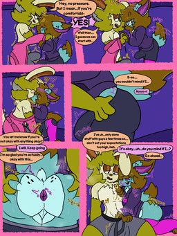 age_difference anthro anus black_spots blue_body blue_fur brown_body brown_fur butt butt_grab clothing dialogue erection erection_under_clothing floppy_ears freckles fur hand_on_butt kiss_on_lips kissing lop_ears male male/male shaking size_difference spots text undressing_another yellow_body yellow_fur chibitay biscuit_(chibitay) muffin_(chibitay) domestic_cat felid feline felis hybrid lagomorph leporid mammal rabbit translop translynx 3:4 absurd_res comic english_text hi_res father_(lore) father_and_child_(lore) father_and_son_(lore) incest_(lore) parent_(lore) parent_and_child_(lore) parent_and_son_(lore) son_(lore)
