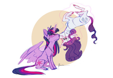 blush duo female female/female feral horn kissing magic simple_background telekinesis upside_down wings maxiima friendship_is_magic hasbro my_little_pony mythology twilight_sparkle_(mlp) equid equine mammal mythological_creature mythological_equine unicorn winged_unicorn hi_res