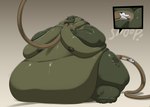 anthro belly belly_overhang big_belly chubby_cheeks double_chin duo fat_rolls glistening green_body hose hose_in_butt hose_in_mouth hose_inflation huge_belly huge_moobs huge_thighs hyper hyper_belly imminent_anal_vore imminent_vore love_handles male moob_squish moobs morbidly_obese motion_lines navel nipples nude obese overweight overweight_male simple_background spots standing stuck thick_arms thick_thighs weight_gain yellow_eyes vantablackbox gordie_(vantablackbox) hydnum_(hogssquealing) alien american_opossum mammal marsupial 2022 hi_res