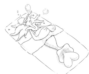 ambiguous_gender anthro bubble eyes_closed fangs gem lying nose_bubble on_back open_mouth pearl_(gem) sleeping solo sound_effects starfish_(accessory) tail teeth vowelless vowelless_sound_effect zzz worldend_wolf nintendo pokemon aquatic asterozoan echinoderm generation_7_pokemon mammal pinniped pokemon_(species) primarina starfish 2025 monochrome