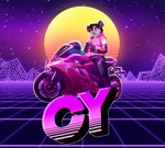 anthro biker biker_gloves butcher_knife fur grey_body grey_fur male motorcycle motorcycle_helmet solo synthwave vehicle avalony conditional_dnp hotline_miami biker_(hotline_miami) cyprus_(cy) humanoid mammal mouse murid murine rat rodent absurd_res hi_res