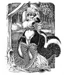areola bed big_breasts breasts clothing detailed_background duo female fluffy fluffy_tail fur furniture garter_belt garter_straps hair holding_breast huge_breasts inside legwear looking_away nipples pillow pubes slightly_chubby smile solo_focus standing stockings tail undressing lachland-nightingale canid canine mammal mephitid skunk 2025 hi_res pen_(artwork) traditional_media_(artwork)