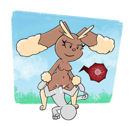 amazon_position anthro anthro_penetrated bodily_fluids breasts brown_body cum cum_in_vagina cum_inside dominant dominant_female duo faceless_character faceless_male female female_penetrated fur genital_fluids genitals human_on_anthro human_penetrating human_penetrating_anthro human_penetrating_female impregnation internal interspecies interspecies_impregnation male male/female male_penetrating male_penetrating_anthro male_penetrating_female medium_breasts narrowed_eyes nipples nude ovum penetration penile penile_penetration penis penis_in_vagina piledriver_position pink_nipples sex smile sperm_cell vaginal vaginal_penetration vulva mr_harinezumi nintendo pokemon anon generation_4_pokemon human lopunny mammal pokemon_(species)