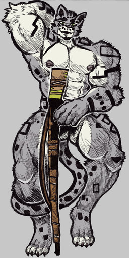 abs anthro areola barazoku big_muscles big_pecs blush bodily_fluids breath clothed clothing fluffy fluffy_tail fur green_eyes gun hand_behind_back hands_behind_head huge_muscles hunter looking_at_viewer male male_anthro male_focus muscular muscular_anthro muscular_male navel nipples nude panting pecs ranged_weapon rifle rough_lines serratus simple_background smile solo spots sweat tail thick_thighs triceps tuft weapon wet jwbash xxl_woofia moyru_(xxl_woofia) felid feline leopard mammal pantherine snow_leopard absurd_res hatching_(art) hi_res shaded sketch