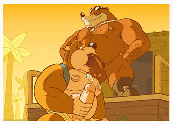 anthro anthro_on_anthro anthro_penetrated anthro_penetrating anthro_penetrating_anthro areola arm_hair armpit_hair backpack balls barazoku belly biceps big_balls big_belly big_muscles big_penis body_hair boots border bottomwear bottomwear_down building chest_hair clothed clothed/nude clothing deck_(structure) dog_tags duo erection eyebrows eyewear eyewear_on_head facial_hair fellatio footwear fur genitals glans grass hand_behind_head house humanoid_genitalia humanoid_penis jewelry kneeling larger_penetrated larger_sub looking_at_another male male/male male_penetrated male_penetrating male_penetrating_male masturbating_while_penetrated masturbation musclegut muscular muscular_anthro muscular_male narrowed_eyes necklace nipples nude oral oral_penetration outside overweight overweight_anthro overweight_male palm_tree partially_clothed pecs penetration penile penile_masturbation penis penis_in_mouth plant pubes sex shark_tooth_necklace shoes shorts shorts_down size_difference smile standing stubble submissive sunglasses sunglasses_on_head thick_arms thick_penis thick_thighs topless topless_anthro topless_male tree tuft wearing_sunglasses white_border backhog banjo-kazooie rareware banjo_(banjo-kazooie) jamjars_(banjo-kazooie) bear eulipotyphlan mammal mole_(animal) 2025