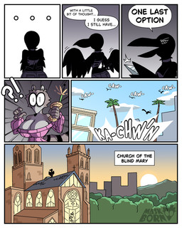 anthro assassin assassination beak beverage big_breasts big_butt blue_sky breasts bubble_tea butt church city city_background clothed clothing day dialogue duo female huge_breasts light markings open_beak open_mouth raccoon_tail sky small_breasts stripes sunlight sunset tail tail_markings text diegutan carmen_the_crow uva_the_raccoon avian bird corvid corvus_(genus) crow mammal oscine passerine procyonid raccoon 4:5 absurd_res aliasing binary_drawing comic digital_drawing_(artwork) digital_media_(artwork) english_text hi_res