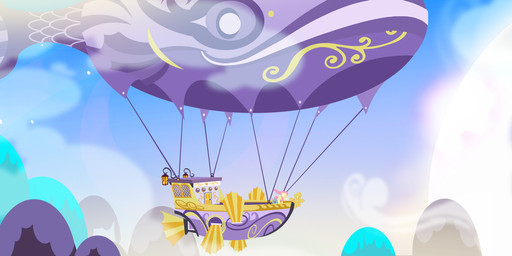 aircraft airship animal_balloon balloon cloud door duo female fin inflatable lamp lantern mountain outside rope shaped_balloon ship sky vehicle watercraft window pixelkitties friendship_is_magic hasbro my_little_pony derpy_hooves_(mlp) fluttershy_(mlp) equid equine horse mammal pony hi_res