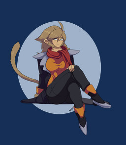 boots breasts clothed clothing emillia female footwear hair legwear looking_at_viewer scarf shoes simple_background sitting smile solo standing_tough chucklefish starbound apex_(starbound) haplorhine humanoid mammal monkey primate 2019 alpha_channel digital_media_(artwork) hi_res