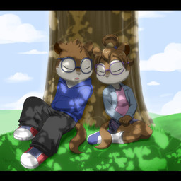 alvin_and_the_chipmunks anthro chipettes chipmunk cute duo eyewear female fluffy_tail glasses grass jeanette_miller male mammal pak009 rodent simon_seville sleeping tree
Rating: Safe
Score: 10
User: Munkelzahn
Date: April 20, 2013 alvin_and_the_chipmunks anthro chipettes chipmunk cute duo eyewear female fluffy_tail glasses grass jeanette_miller male mammal pak009 rodent simon_seville sleeping tree
Rating: Safe
Score: 10
User: Munkelzahn
Date: April 20, 2013