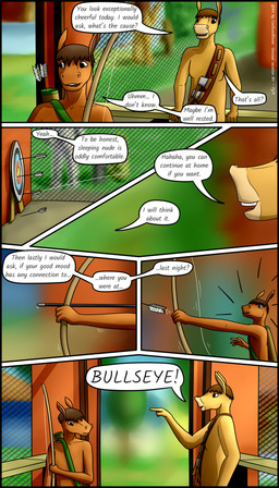 adolescent anthro archery asking axe casual_nudity dialogue duo emanata embarrassed male male_anthro melee_weapon nude nude_anthro nude_male shocked text weapon young young_anthro young_male confusedraven dave_(confusedraven) equid equine horse mammal 4:7 absurd_res comic english_text hi_res multiple_scenes father_(lore) father_and_child_(lore) father_and_son_(lore) parent_(lore) parent_and_child_(lore) parent_and_son_(lore) son_(lore)
