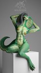 abs anthro areola athletic breasts eyes_closed female green_body haircut hands_behind_head living_tail nipples pose smile snake_hood snake_tail solo striped_body stripes tail titts unusual_anatomy unusual_tail yabalbes sladdoska_(modeler) blender_cycles carolitta_(slad) carolitta_(vlad-lox) reptile scalie snake armpits 3d_(artwork) 9:16 blender_(artwork) digital_media_(artwork) hi_res pinup