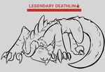 ambiguous_gender bethesda_softworks chimera claws deathclaw fallout fangs feral fur fur_collar horn model_sheet raptor_claws scalie shape_shifter solo spikes teeth thorny_gremlin vita