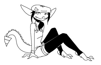 anthro beret black_hair clothed clothing eye_contact fangs female flat_chested hair hat headgear headwear horn jewelry legwear looking_at_another looking_at_viewer simple_background solo tail teeth thigh_highs uglycoal deadlock_(game) valve valve_corporation ivy_(deadlock) gargoyle 2024 black_and_white digital_drawing_(artwork) digital_media_(artwork) monochrome