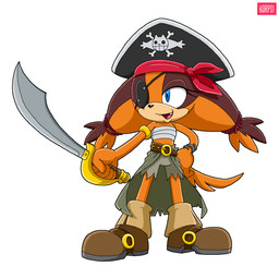 anthro belt bottomwear clothed clothing eye_patch eyewear female footwear hat headgear headwear kerchief melee_weapon open_mouth pants pirate shoes simple_background smile solo standing sword tail tomboy weapon white_background korps! sega sonic_boom sonic_the_hedgehog_(series) sticks_the_jungle_badger badger mammal mustelid musteline 1:1 hi_res
