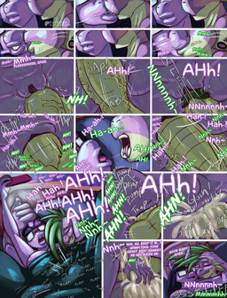 anthro becoming_erect bodily_fluids cock_warming cum cum_in_vagina cum_inflation cum_inside dialogue duo eyewear female female_penetrated forked_tongue genital_fluids genitals glasses horn horn_grab inflation kissing male male/female male_penetrating male_penetrating_female onomatopoeia penetration penile penile_penetration penis penis_in_vagina saliva saliva_string sex sound_effects sweat text tongue tongue_out vaginal vaginal_penetration vulva wings doctor_awesome friendship_is_magic hasbro my_little_pony mythology spike_(mlp) twilight_sparkle_(mlp) dragon equid equine mammal mythological_creature mythological_equine mythological_scalie scalie winged_unicorn absurd_res comic english_text hi_res