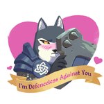 anthro armor banner blush clothed clothing female fur grey_body grey_fur heart_symbol hearts_around_body hearts_around_upper_body holidays mouth_closed multicolored_body one_eye_obstructed shield shy simple_background solo speech_scroll text two_tone_body valentine's_day_card weapon white_background white_body white_fur wishbone_mouth yellow_sclera unknown_artist armello league_of_geeks valentine's_day magna_(armello) canid canine canis mammal wolf 1:1 english_text official_art