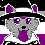 anthro asexual_pride_colors cloak clothed clothing eyelashes female fur hat headgear headwear lgbt_pride looking_at_viewer pride_color_background pride_color_palette pride_colors simple_background smile solo witch_hat cloudpie conditional_dnp lgbt_pride_month domestic_cat felid feline felis mammal 1:1 2021 bust_portrait clip_studio_paint_(artwork) digital_drawing_(artwork) digital_media_(artwork) icon portrait restricted_palette