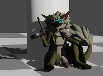 anthro flaccid foreskin genitals gun handgun humanoid_genitalia humanoid_penis male penis pistol ranged_weapon solo weapon cadberry flage novabeast 3d_(artwork) digital_media_(artwork)