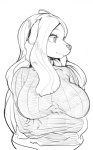 big_breasts breasts canine dog female sindoll sketch solo sweater
Rating: Safe
Score: 20
User: ErosThanatos
Date: May 27, 2013