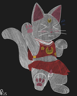>_< >m< animal_genitalia animal_penis balls blush bodily_fluids bottomwear cheerleader_outfit cheerleading_pose clothed clothing crossdressing embarrassed eyes_closed feline_genitalia feline_penis feral fur genitals male no_underwear on_hind_legs penis raised_arm raised_bottomwear raised_clothing raised_skirt red_clothing skirt solo sweat sweatdrop white_body white_fur plm40 sailor_moon_(series) artemis_(sailor_moon) domestic_cat felid feline felis mammal