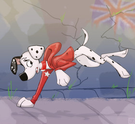 black_spots clothing collar feral fur heterochromatic_ears jacket male red_clothing red_collar red_jacket red_topwear solo spots toony topwear united_kingdom white_body white_fur white_spots xtrent968 101_dalmatian_street 101_dalmatians disney dylan_(101_dalmatians) canid canine canis dalmatian domestic_dog mammal 2019 hi_res