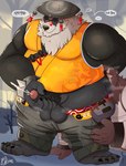 anal anal_orgasm anthro asian_clothing asian_conical_hat balls barazoku belly biceps bodily_fluids bottomwear bottomwear_down butt chinese_clothing clothed clothed_sex clothing cum cum_while_rimmed dominant dominant_male duo east_asian_clothing ejaculation erection eyewear facial_scar genital_fluids genitals glasses good_boy hand_on_head hands-free hat headgear headwear male male/male masturbation musk musk_clouds musky_balls musky_butt neck_tuft oral orgasm overweight overweight_dom overweight_male pants pants_down partially_clothed penile penile_masturbation penis rimming rimming_male scar sex standing sweat sweaty_butt tuft vein veiny_penis grizzlyear34 mihoyo zenless_zone_zero ben_bigger pan_yin_hu bear giant_panda mammal 2025 hi_res