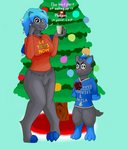 anthro beverage blush breasts christmas_tree clothed clothing coffee duo female feral fur gift googly_eyes hair holidays male male/female plant ring shirt simple_background smile sweater text text_on_clothing text_on_shirt text_on_sweater text_on_topwear topwear tree momiji_werefox christmas nintendo pokemon saturday_night_live cassandra_(momiji) xander_(momiji) generation_5_pokemon pokemon_(species) zoroark zorua absurd_res english_text hi_res meme mother_(lore) mother_and_child_(lore) mother_and_son_(lore) parent_(lore) parent_and_child_(lore) parent_and_son_(lore) son_(lore)