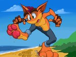 3_toes anthro dirty dirty_feet extreme_size_difference feet foot_fetish foot_focus foot_play group macro male pawpads paws size_difference soles stomping stuck_to_foot toes trampling dalgo_bnuy activision crash_bandicoot_(series) crash_bandicoot hi_res