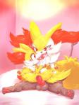 2016 3:4 anthro balls blush bodily_fluids braixen canid canine censored crying digital_media_(artwork) drooling duo erection fangs female fennekin feral feral_on_feral french_kissing fur generation_6_pokemon genitals hi_res inner_ear_fluff inside kemono kissing male male/female mammal mosaic_censorship multi_nipple multicolored_body multicolored_fur nintendo nipples nude paws penis pokemon pokemon_(species) pussy red_body red_eyes red_fur roinome saliva semi-anthro sex sitting spread_legs spreading stick tears teeth tongue tongue_out tuft white_body white_fur yellow_body yellow_fur