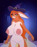 big_breasts breasts cleavage clothed clothing female forest genitals holidays huge_breasts looking_at_viewer nipples nude pepita_burracho plant pussy solo tree vector fibs elae_meltaea halloween asinus donkey equid equine mammal 2017 4:5 hi_res