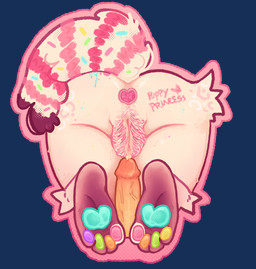 anal anal_penetration anthro bodily_fluids body_writing buttplug buttplug_in_ass buttplug_insertion duo feet female fur genital_fluids genitals hindpaw humanoid_genitalia humanoid_penis male male/female object_in_ass paws penetration penis pink_body pink_fur plug_(sex_toy) plug_insertion plump_labia precum pubes pubic_mound sex_toy sex_toy_in_ass sex_toy_insertion slightly_chubby slightly_chubby_anthro slightly_chubby_female vulva xxpuppyprincess kandy_(xxpuppyprincess) canid canine humanoid mammal hi_res