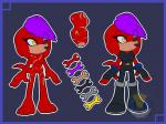 anthro bionic_eye bionics breasts cybernetic_eye cybernetics female hair machine military purple_hair scar simple_background soldier solo warrior yellow_eyes del lady-tragedy sega sonic_the_hedgehog_(series) fan_character echidna mammal monotreme 2016 digital_media_(artwork) model_sheet