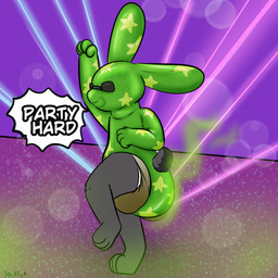 anthro diaper feces latex male rave simple_background smelly soiled_diaper soiling solo stink_fumes stink_lines unclean_diaper used_diaper yourfur disney zootopia latex_bunny_(zootopia) hare lagomorph leporid mammal rabbit 1:1 hi_res