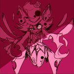 alternate_form anthro clothing evil_grin female hat headgear headwear hole_(anatomy) parasite smile solo spiral_eyes top_hat wings s_mino930 mad_rat_dead nippon_ichi_software rat_god_(mad_rat_dead) mammal murid murine rat rodent 1:1 pink_theme