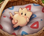 balls basket blush container embarrassed flaccid foreskin genitals humanoid_genitalia humanoid_penis male nude outside penis pink_balls presenting small_penis smile solo yellow_body young zeklullaby nintendo pokemon generation_2_pokemon pokemon_(species) togepi digital_media_(artwork) hi_res