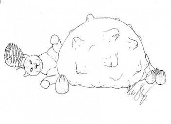 belly big_belly egg female fur huge_belly hyper hyper_belly inflation offscreen_character pregnant lost-in-reality248 alien_(franchise) alien bellyburster_(alien_vs._predator) cougar facehugger felid feline mammal xenomorph 2015 monochrome