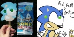 anthro big_eyes big_head blue_body blue_fur conjoined_eyes dessert duo fail food fur gesture grass humor ice_cream male plant popsicle real shrug side_mouth sonic_popsicle the_truth toony worried unknown_artist yuji_uekawa sega sonic_the_hedgehog_(series) miles_prower sonic_the_hedgehog canid canine eulipotyphlan fox hedgehog mammal 2:1 meme official_art photography_(artwork)