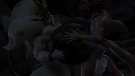 anthro areola backsack balls big_areola big_balls big_breasts big_penis bouncing_balls bouncing_breasts breast_grab breast_play breasts duo female fin genitals hand_on_breast huge_areola huge_balls huge_breasts huge_hips huge_penis huge_thighs interspecies jiggle_physics jiggling larger_female leaning leaning_backward male male/female muscular muscular_anthro muscular_female penetration penis pokemorph sex size_difference smaller_male tail thick_thighs titfuck vaginal vaginal_penetration vulva wide_hips babymoon nintendo pokemon solaria_(alolan_suns) aquatic fish generation_7_pokemon legendary_pokemon pokemon_(species) shark solgaleo 16:9 3d_(artwork) 3d_animation animated digital_media_(artwork) high_framerate huge_filesize long_playtime sound video widescreen