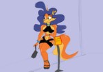 anthro clothing dress female legs_together pose sly_cooper_(series) sony_corporation sony_interactive_entertainment sucker_punch_productions carmelita_fox canid canine fox mammal hi_res pinup