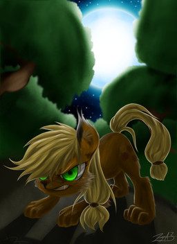 applejack_(mlp) blonde_hair canine cutie_mark equine fangs female feral forest freckles friendship_is_magic full_moon fur green_eyes hair horse imjustanotherbrony long_hair mammal moon my_little_pony night open_mouth orange_fur outside pony sky solo stars teeth tree were werewolf wolf
Rating: Safe
Score: 5
User: Deatron
Date: October 01, 2013
