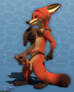 3_toes 4_fingers anthro black_nose blue_background brown_body brown_fur countershading duo eyes_closed feet fingers fur genitals gloves_(marking) holding_partner knot knotted_penis long_body male male/male markings nude oral oral_penetration orange_body orange_fur penetration penis pink_penis simple_background size_difference standing text toes upside_down rasterraccoon disney zootopia duke_weaselton nick_wilde canid canine fox mammal mustelid musteline red_fox true_fox true_musteline weasel 3d_(artwork) absurd_res blender_(artwork) blender_cycles_(artwork) digital_media_(artwork) english_text hi_res watermark