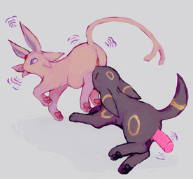 anus cunnilingus duo feet female female/female feral feral_on_feral floating genitals humanoid_genitalia oral pawpads paws penetration psychic_powers sex sex_toy soles telekinesis telekinetic_sex toes vaginal vaginal_penetration vulva 2ri nintendo pokemon eeveelution espeon generation_2_pokemon pokemon_(species) umbreon hi_res