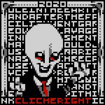 16-bit 1:1 alien alien_humanoid bald big_head black_background border catchphrase clothing digital_media_(artwork) english_text grey_border grey_text humanoid male necktie no_sclera noseless not_furry number open_mouth open_smile pixel_(artwork) red_text roswell_grey scp-2020 scp_foundation simple_background smile snarferman solo spot_color suit text wall_of_text